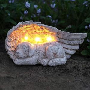 image:imageiHeartDogs Dog Memorial Gifts  Forever My Guardian Angel Garden Solar Light  Pet Memorial Stone
