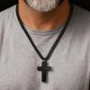 image:imageHero Company Black Cross Urn Necklace for Men  Never Forgotten Christian Necklace  Helps Pair Veterans with a Service Dog or Shelter Dog