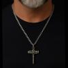 image:imageHero Company Cross Necklace for Men  Nailed to the Cross Galatians 220 Stainless Steel Christian Necklace  Helps Pair Veterans with a Service Dog or Shelter Dog