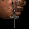 image:imageHero Company Cross Necklace for Men  Nailed to the Cross Galatians 220 Stainless Steel Christian Necklace  Helps Pair Veterans with a Service Dog or Shelter Dog