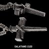 image:imageHero Company Cross Necklace for Men  Nailed to the Cross Galatians 220 Stainless Steel Christian Necklace  Helps Pair Veterans with a Service Dog or Shelter Dog