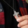 image:imageHero Company INRI Cross Necklace for Men  Stainless Steel Christian Necklace  Helps Pair Veterans with a Service Dog or Shelter Dog