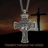 image:imageHero Company INRI Cross Necklace for Men  Stainless Steel Christian Necklace  Helps Pair Veterans with a Service Dog or Shelter Dog