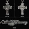image:imageHero Company INRI Cross Necklace for Men  Stainless Steel Christian Necklace  Helps Pair Veterans with a Service Dog or Shelter Dog