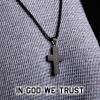image:imageHero Company In God We Trust American Flag Cross Necklace for Men  Stainless Steel Christian Necklace  Helps Pair Veterans with a Service Dog or Shelter Dog