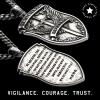 image:imageHero Company St Michael Pendant Necklace  St Michaels Shield Defend Us Mens Necklace  Helps Pair Veterans With A Service Dog Or Shelter Dog