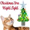 image:imageiHeartCats Christmas Tree Cat Night Light Nostalgic Hand Crafted Christmas Tree Kitchen Family Room Bathroom