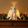 image:imageiHeartDogs Christmas Tree Topper Decoration  The Original Dog Christmas Miracle Angel Dog Tree Topper LED Lighted Halo Snowflake Garland amp Wings Decor Ornament Holiday DecorationWhite Glowing Halo Dog