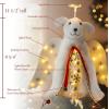 image:imageiHeartDogs Christmas Tree Topper Decoration  The Original Dog Christmas Miracle Angel Dog Tree Topper LED Lighted Halo Snowflake Garland amp Wings Decor Ornament Holiday DecorationWhite Glowing Halo Dog