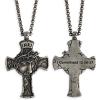 image:imageHero Company INRI Cross Necklace for Men  Stainless Steel Christian Necklace  Helps Pair Veterans with a Service Dog or Shelter Dog