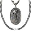 image:imageHero Company Stainless Steel Necklace for Men  Memento Mori Vita Et Mors Necklace Pendant  Helps Pair Veterans With A Service Dog Or Shelter Dog