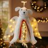 image:imageiHeartDogs Christmas Tree Topper Decoration  The Original Dog Christmas Miracle Angel Dog Tree Topper LED Lighted Halo Snowflake Garland amp Wings Decor Ornament Holiday DecorationWhite Glowing Halo Dog
