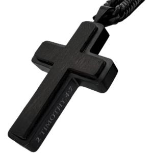 image:imageHero Company Black Cross Urn Necklace for Men  Never Forgotten Christian Necklace  Helps Pair Veterans with a Service Dog or Shelter Dog