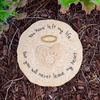image:imageiHeartDogs Pet Memorial Garden Stone  You Will Never Leave My Heart  Dog or Cat Bereavement Loss Gift