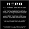image:imageHero Company RED Tigers Eye and Titanium Magnetic Bead Bracelet for Men  Helps Pair Veterans With A Service Dog