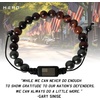 image:imageHero Company RED Tigers Eye and Titanium Magnetic Bead Bracelet for Men  Helps Pair Veterans With A Service Dog