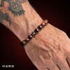 image:imageHero Company RED Tigers Eye and Titanium Magnetic Bead Bracelet for Men  Helps Pair Veterans With A Service Dog