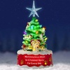 image:imageiHeartDogs CeramicStyle Nostalgic Mini Dog Christmas Tree Figurine  My Christmas Wish