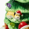 image:imageiHeartDogs CeramicStyle Nostalgic Mini Dog Christmas Tree Figurine  My Christmas Wish