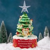 image:imageiHeartDogs CeramicStyle Nostalgic Mini Dog Christmas Tree Figurine  My Christmas Wish